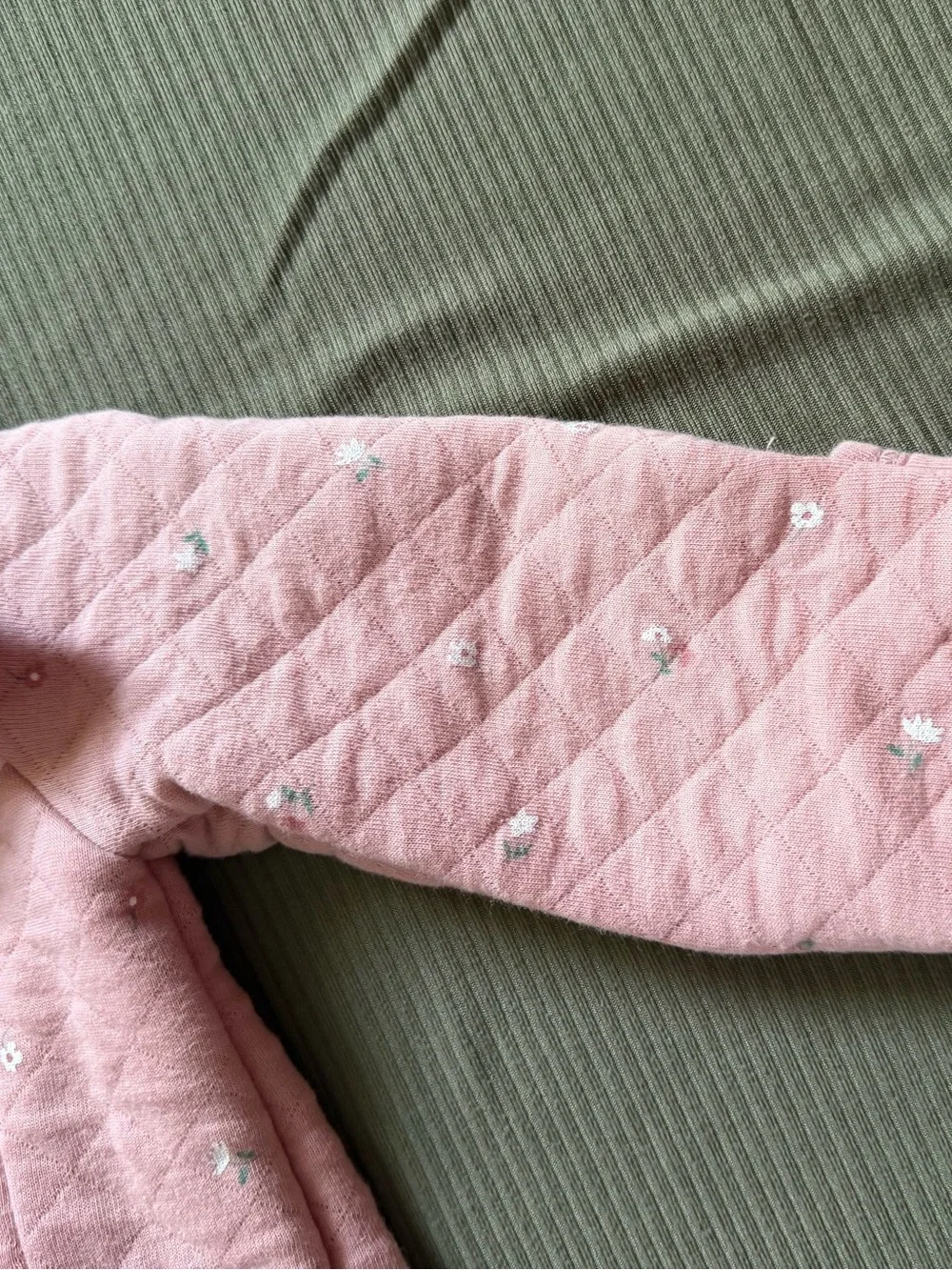 Carter's Quilted Pink Hooded Baby Footed One-Piece